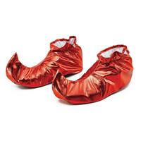 Rode metallic elfen schoenen voor volwassenen