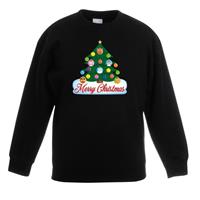 Shoppartners Kersttrui met dieren kerstboom zwart kinderen 12-13 jaar (152/164) Zwart