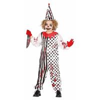 Zombie moordenaar enge clownspak voor kinderen