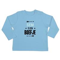 YourSurprise Baby T-shirt - Lange mouw - Babyblauw - 50/56