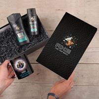 YourSurprise Gepersonaliseerde Axe geschenkset - Bodywash & deodorant + magic mok - L&C