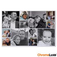 YourSurprise Instagram Collage auf Aluminium - Chromaluxe - Weiß (30x20)