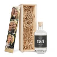 Vodka in bedruckter Holzkiste - Yoursurprise Eigenmarke