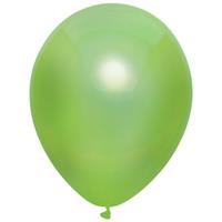 10x Lichtgroene metallic ballonnen 30 cm Groen