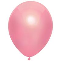 10x Roze metallic ballonnen 30 cm Roze