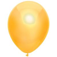 10x Gele metallic ballonnen 30 cm Geel