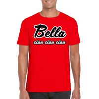 Shoppartners Toppers - Rood Bella Ciao t-shirt voor heren