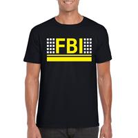 Shoppartners FBI logo t-shirt zwart voor heren