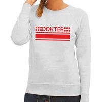 Shoppartners Dokter logo sweater grijs voor dames