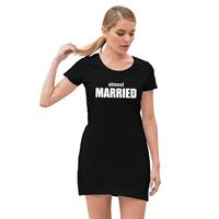 Shoppartners Almost married vrijgezellenfeest jurkje met zwart voor dames