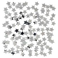 3 x stuks zilveren sterren confetti zakjes 15 gram Zilver
