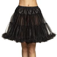Zwarte petticoat voor dames
