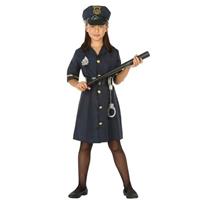 Fiesta carnavales Politie agente verkleed jurk/jurkje voor meisjes