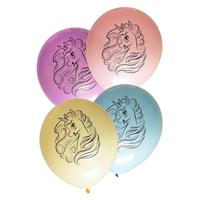 Eenhoorn themafeest ballonnen pastel 8 stuks Multi