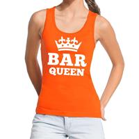 Shoppartners Oranje Bar Queen tanktop / mouwloos shirt dames Oranje