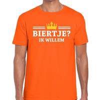 Shoppartners Oranje Biertje ik willem t-shirt heren Oranje