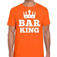 Shoppartners Oranje Bar King met kroontje t-shirt heren Oranje