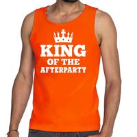 Shoppartners Oranje King of the afterparty tanktop / mouwloos shirt heren Oranje