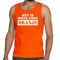 Shoppartners Oranje Code Oranje tanktop / mouwloos shirt heren Oranje