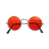 Hippie / flower power verkleed bril oranje Oranje