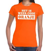 Shoppartners Oranje Code Oranje shirt dames Oranje