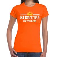 Shoppartners Oranje Biertje ik willem shirt dames Oranje