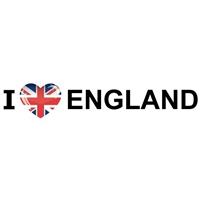 Shoppartners 10x I Love England stickers Multi