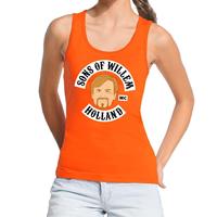 Shoppartners Oranje Sons of Willem tanktop / mouwloos shirt dames Oranje