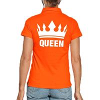 Shoppartners Koningsdag poloshirt Queen oranje voor dames