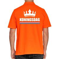 Shoppartners Koningsdag poloshirt met kroon oranje voor heren