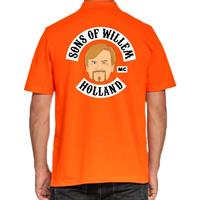 Shoppartners Koningsdag poloshirt Sons of Willem Holland oranje voor heren