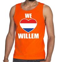 Shoppartners Oranje We Love Willem tanktop / mouwloos shirt voor heren