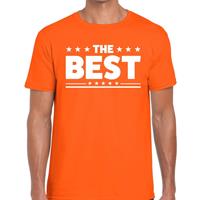 Shoppartners The Best tekst t-shirt oranje heren Oranje