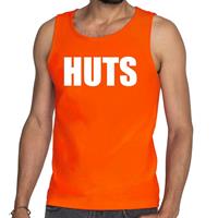 Shoppartners Oranje Huts tanktop / mouwloos shirt voor heren
