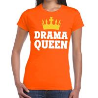 Shoppartners Oranje Drama Queen t-shirt voor dames