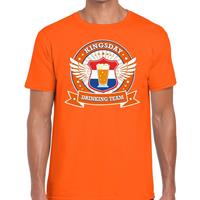 Shoppartners Oranje Kingsday drinking team t-shirt heren Oranje