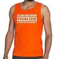 Shoppartners Oranje Ik heb een drankprobleem tanktop / mouwloos shirt voor he Oranje