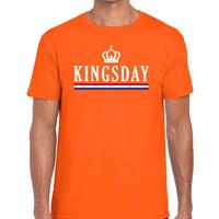 Shoppartners Oranje Kingsday Hollandse vlag t-shirt voor heren