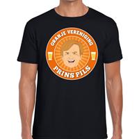 Shoppartners Oranje vereniging Prins Pils t-shirt zwart heren Zwart