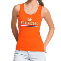 Shoppartners Oranje Koningsdag vlag tanktop / mouwloos shirt voor dames