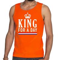 Shoppartners Oranje King for a day tanktop / mouwloos shirt voor he Oranje