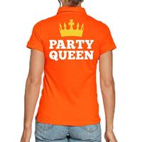 Shoppartners Koningsdag poloshirt party queen oranje voor dames