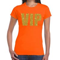 Shoppartners VIP tekst t-shirt oranje dames Oranje