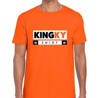 Shoppartners Oranje Kingky t-shirt voor heren