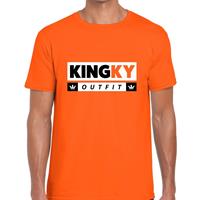 Shoppartners Oranje Kingky outfit t-shirt voor heren