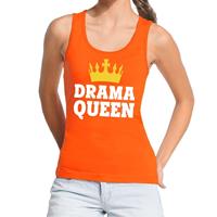 Shoppartners Oranje Drama Queen tanktop / mouwloos shirt voor dames