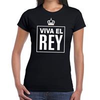 Shoppartners Zwart Viva el Rey Spaans t-shirt dames Zwart