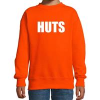 Shoppartners HUTS tekst sweater oranje kids (110/116) Oranje