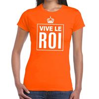 Shoppartners Oranje Vive le Roi Frans t-shirt dames Oranje