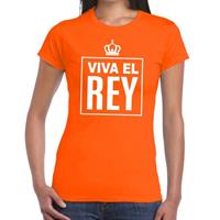 Shoppartners Oranje Viva el Rey Spaans t-shirt dames Oranje